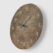 石のルックキッチンの壁掛け ラージ壁時計 (傾斜)