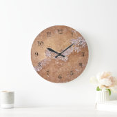 石のルックキッチンの壁掛け ラージ壁時計 (ホーム)