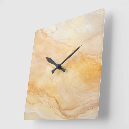 石のルックキッチンウォールクロック土音 スクエア壁時計 (傾斜)