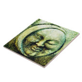 石のルックムーンと太陽顔三日月 タイル (側面)