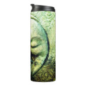 石のルックムーンと太陽顔三日月 タンブラー (回転右)