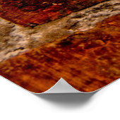 石のレンガの古い壁の要約、古い、古代 ポスター (角)