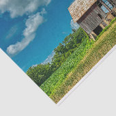 石の上に隔離された風化された納屋「スティルス」 薄葉紙 (詳細)