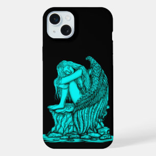 石の上の眠る天使 iPhone 15 PLUSケース