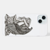 石の上の眠る天使 iPhoneケース (裏面横)