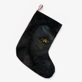 石の上の黄色い蝶 スモールクリスマスストッキング (正面 (吊り時))