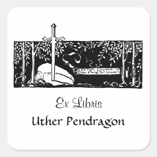 石の中の剣 スクエアシール (正面)