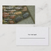 石の写真に設定 予約カード (正面/裏面)