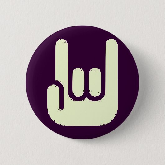 石の印 缶バッジ (正面)