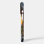 石の壁の穴から生えているバラ Case-Mate iPhoneケース (裏面 / 左)