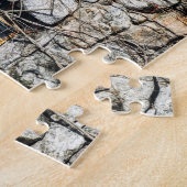 石の壁の窓 ジグソーパズル (側面)