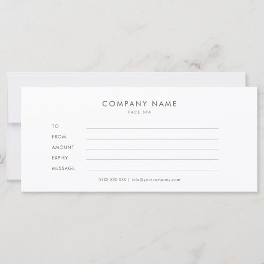 石の大理石瑪瑙ギフト証明書 (正面)