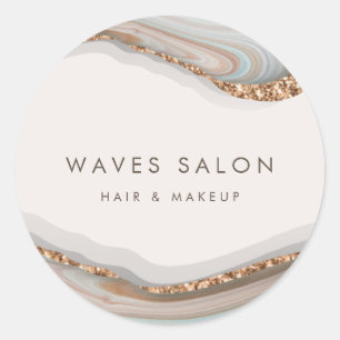 石の大理石瑪瑙 ラウンドシール