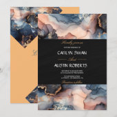 石の大理石瑪瑙 招待状 (正面/裏面)