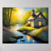 石の家と川2 ポスター (正面)