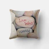 石の家族の愛のサイン クッション (裏面)