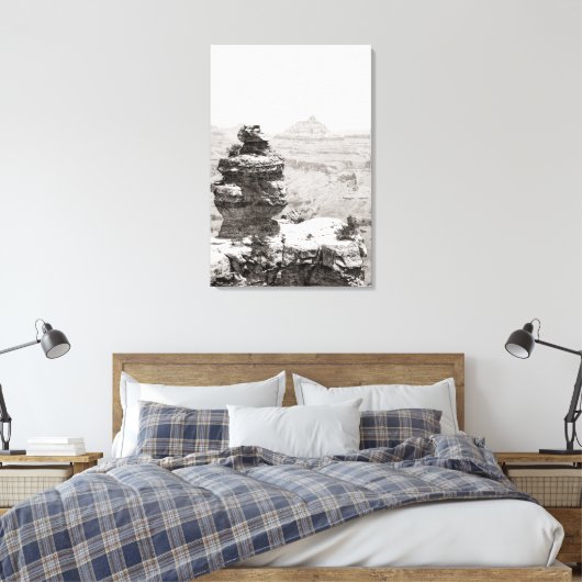 石の寺院 キャンバスプリント (インサイチュ (寝室))