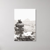 石の寺院 キャンバスプリント (正面)