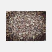 石の小石の写真フリースブランケット、小 フリースブランケット (正面(横))