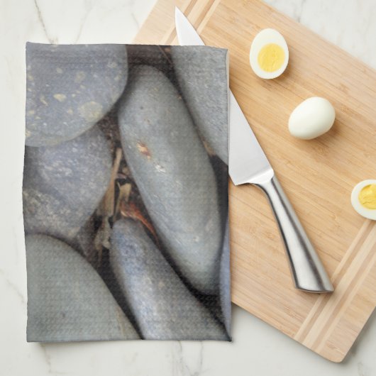 石の小石 キッチンタオル (四つ折り)