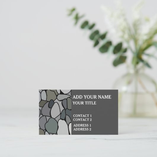 石の小石 名刺 (スタンド正面)