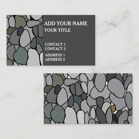 石の小石 名刺 (正面/裏面)