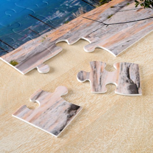 石の山のケーブルカーのジョージア。 ジグソーパズル (側面)