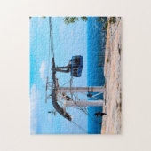 石の山のケーブルカーのジョージア。 ジグソーパズル (縦)