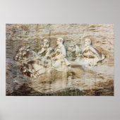 石の山の彫刻，ジョージア ポスター (正面)