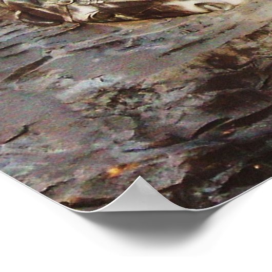 石の山の彫刻，ジョージア ポスター (角)