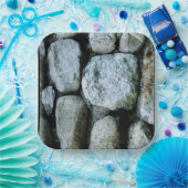 石の岩自然写真芸術 ペーパープレート (パーティー)