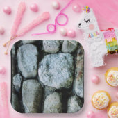 石の岩自然写真芸術 ペーパープレート (パーティー)