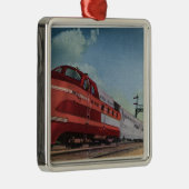 石の島のRocketStreamlinedの列車 メタルオーナメント (右)