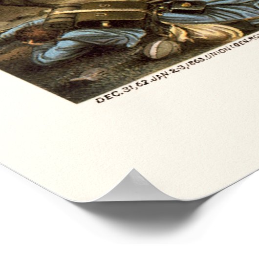 石の川の戦いクルスとアリソン1891 ポスター (角)