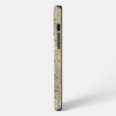 石の幾何学的パターン iPhoneケース (左側面)