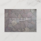 石の建築 名刺 (裏面)