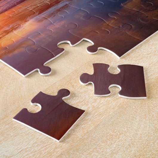 石の日没 ジグソーパズル (側面)