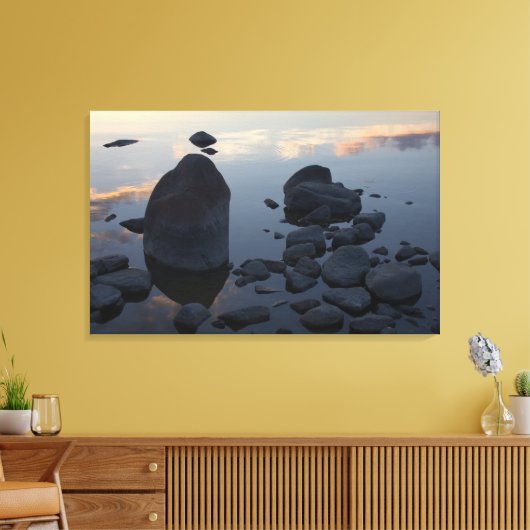 石の日没CC0312 キャンバスプリント (インサイチュ (リビング))