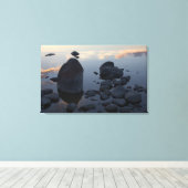 石の日没CC0312 キャンバスプリント (インサイチュ (ウッドフロア))