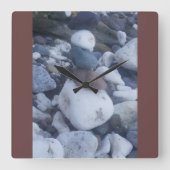 石の柱 スクエア壁時計 (正面)