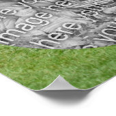 石の橋の自然フレーム独自の写真を作成 ポスター (角)