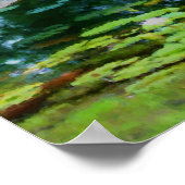 石の橋ライパズウォーター絵画カラー ポスター (角)