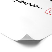 石の武士のギターのプリント ポスター (角)