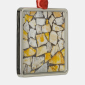 石の煉瓦積みまたは石工の変化 メタルオーナメント (右)