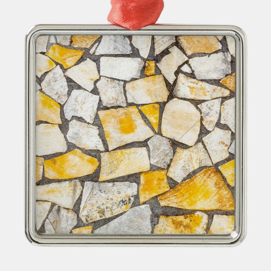 石の煉瓦積みまたは石工の変化 メタルオーナメント (正面)