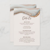 石の瑪瑙の大理石詳細エンクロージャカード エンクロージャーカード (正面/裏面)