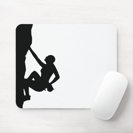 石の登山のシルエット マウスパッド (マウス)