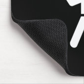 石の登山のピクトグラムのマウスパッド マウスパッド (コーナー)