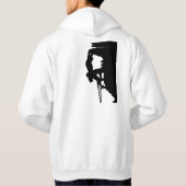 石の登山のフード付きスウェットシャツ2 パーカ (裏面)