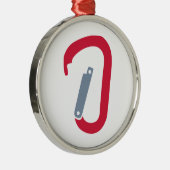 石の登山のcarabiner メタルオーナメント (右)